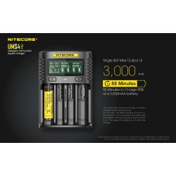 מטען סוללות מהיר 4 ערוצים NITECORE UMS4