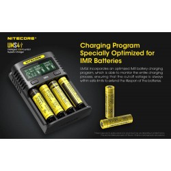 Nitecore UMS4 4 Bay Superb LCD Battery Charger