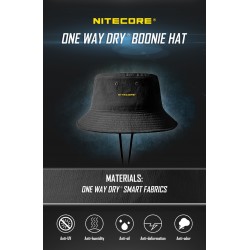 כובע בוני לטיולים -ננו כותנה NITECORE NDH20