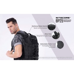 תרמיל תיק טיולים נסיעות 25 ליטר חסין מים NITECORE BP25