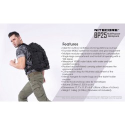 Nitecore BP25 Backpack 25 Liter Waterproof 