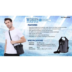 Nitecore WDB05 waterproof Dry Bag 5L