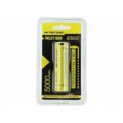 סוללת 21700 נטענת ע"י כבל  USB C גודל NITECORE NL2150R | 5000mAh    