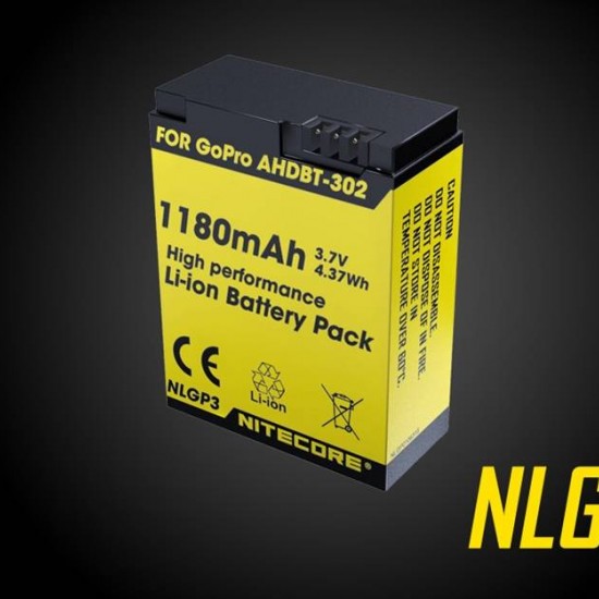 Nitecore NLGP3 Li-ion Battery GoPro HERO3/3+ Camera