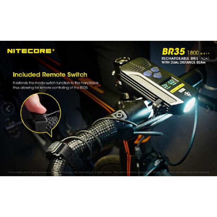 Nitecore BR35 1800 Lumen USB Rechargeable Bike Light