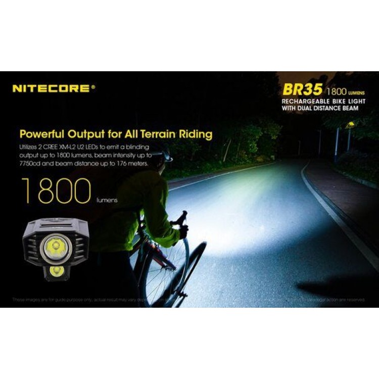 Nitecore BR35 1800 Lumen USB Rechargeable Bike Light