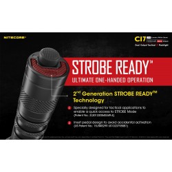 פנס טקטי נטען 2500 לומן כולל IR אינפרא רד NITECORE CI7