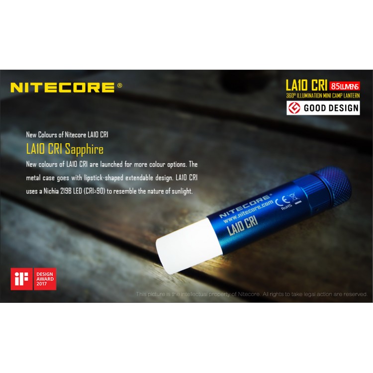 מנורת קמפינג 85 לומן (AA סוללה) NITECORE LA10 CRI