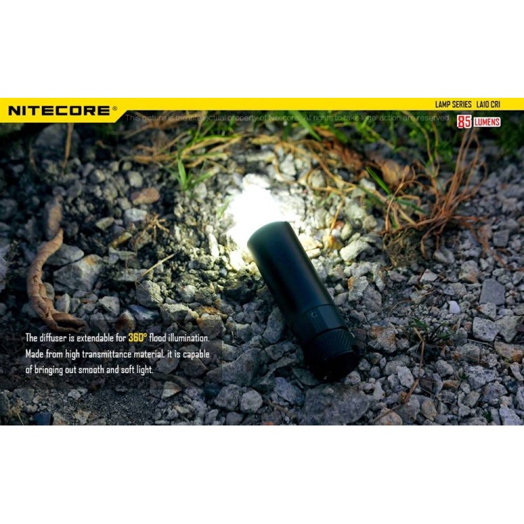 Nitecore LA10 CRI 85 Lumen Compact Lightweight Camping Lantern