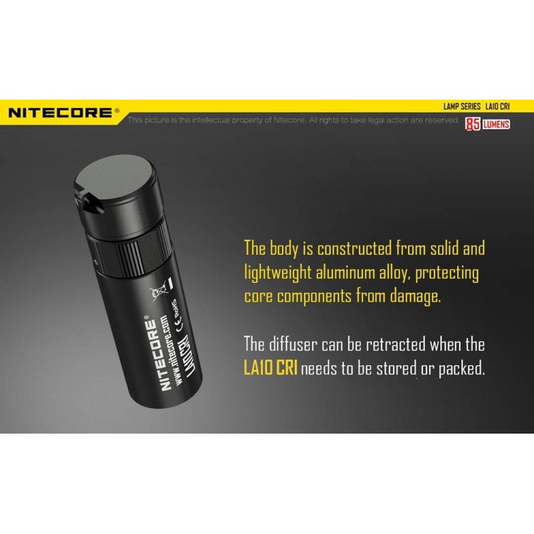 Nitecore LA10 CRI 85 Lumen Compact Lightweight Camping Lantern