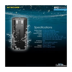 Nitecore NPB2 10000mAh Waterproof Power Bank