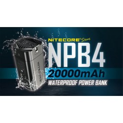 מטען נייד סוללת גיבוי מוגן מים 20000 מ"א Nitecore NPB4