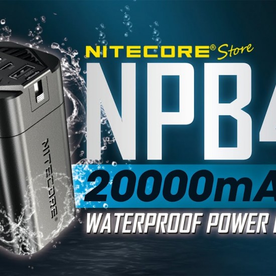 מטען נייד סוללת גיבוי מוגן מים 20000 מ"א Nitecore NPB4