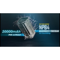 Nitecore NPB4 20000mAh Waterproof Power Bank