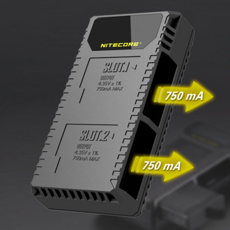 Nitecore UGP5 Dual Slot Charger, for GoPro Hero5 Battery