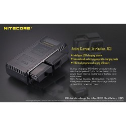 Nitecore UGP5 Dual Slot Charger, for GoPro Hero5 Battery