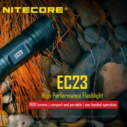 פנס טקטי קטן ועוצמתי 1800 לומן NITECORE EC23