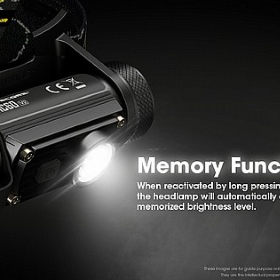 Nitecore HC60 v2 1200 Lumen Rechargeable Headlamp with 3400mAh Battery