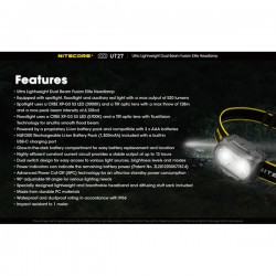 NITECORE UT27 Rechargeable Headlamp