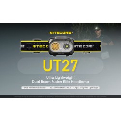 פנס ראש נטען 520 לומן NITECORE UT27 