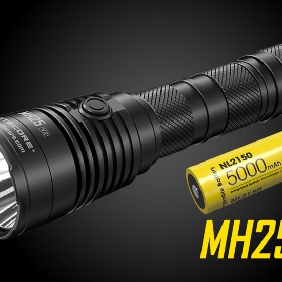 פנס טאקטי 1300 לומן 475 מטר הארה NITECORE MH25 v2