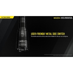 פנס טאקטי 1300 לומן 475 מטר הארה NITECORE MH25 v2