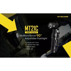 פנס לד טקטי מתכוונן 1000 לומן NITECORE MT21C