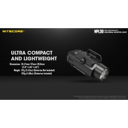 Nitecore NPL30 1200 Lumen Rail Mount Gun Flashlight