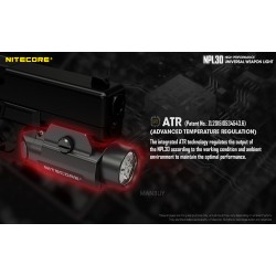 Nitecore NPL30 1200 Lumen Rail Mount Gun Flashlight