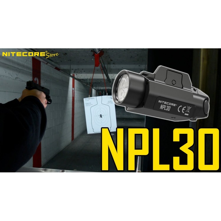 Nitecore NPL30 1200 Lumen Rail Mount Gun Flashlight