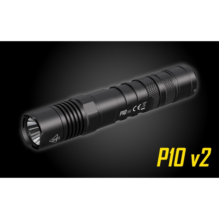 פנס טקטי קטן עוצמתי 1100 לומן NITECORE P10 V2