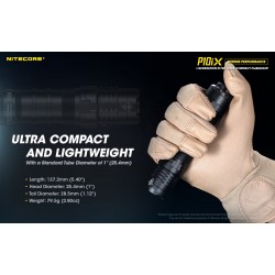 NITECORE P10iX 4000 Lumen Rechargeable Flashlight