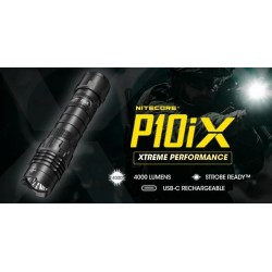 פנס טקטי עוצמתי נטען 4000 לומן NITECORE P10IX