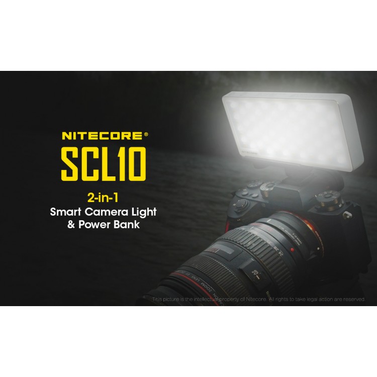 Nitecore SCL10 2-in-1 Smart Camera Light and Power Bank