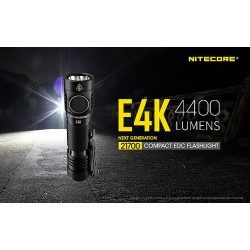 פנס קטן וחזק 4400 לומן נטען Nitecore E4K