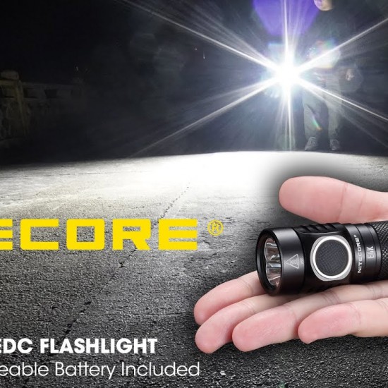 פנס קטן וחזק 4400 לומן נטען Nitecore E4K