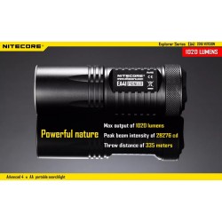 Nitecore EA41 1020 Lumens LED Flashlight - Uses 4xAA