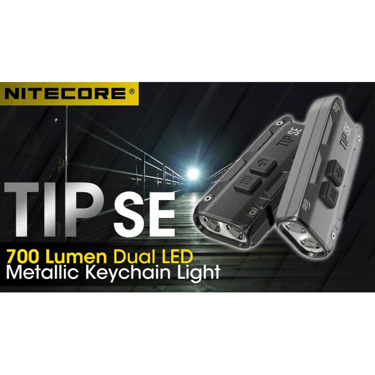 פנס כיס מחזיק מפתחות נטען 700 לומן Nitecore TIP SE 