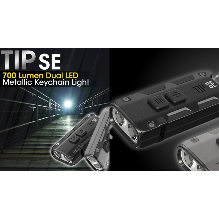 פנס כיס מחזיק מפתחות נטען 700 לומן Nitecore TIP SE 