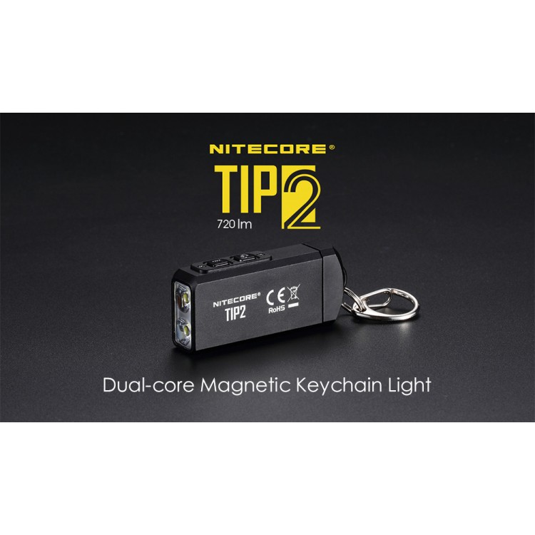 Nitecore TIP2 720 Lumen USB Rechargeable Keychain Flashlight