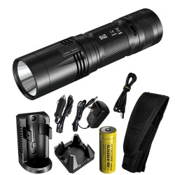 Nitecore R40 v2 1000 Lumen Police Rechargeable Flashlight Plus Charging Docks