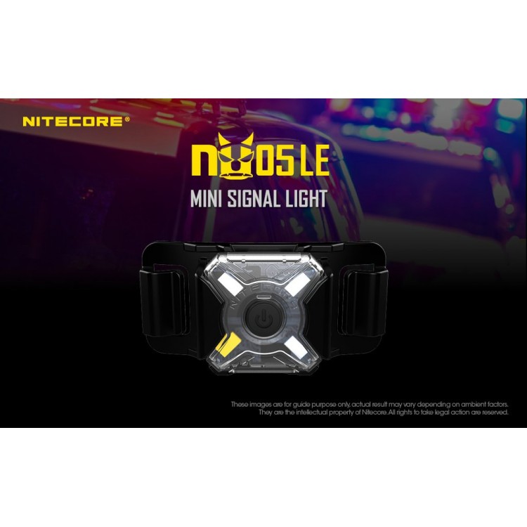 Nitecore NU05 Headlamp Mate & Safety Light (red-white)