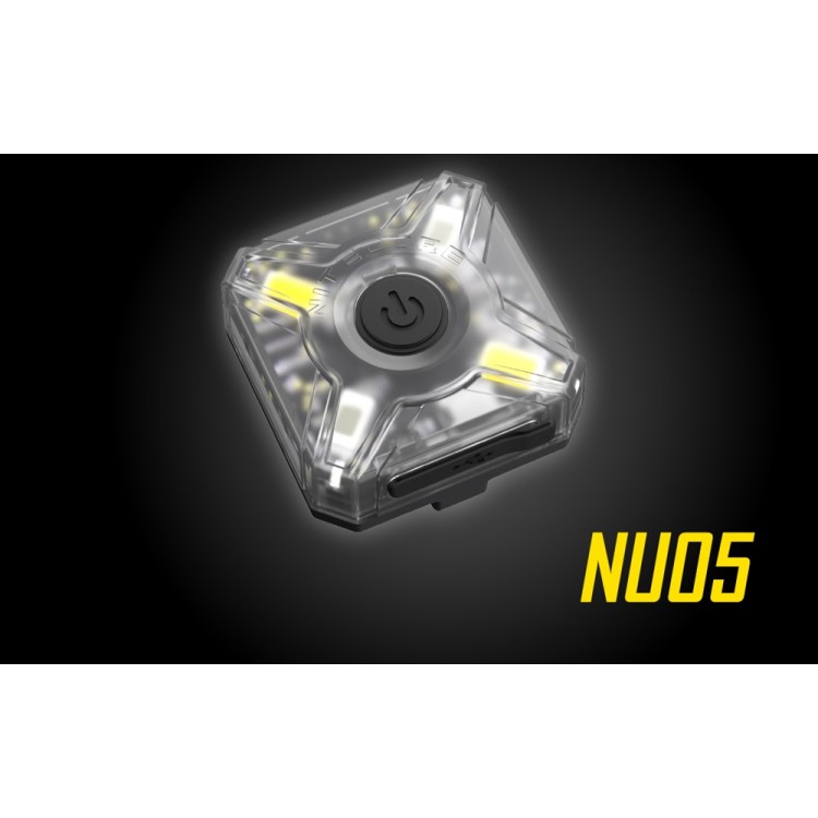 Nitecore NU05 Headlamp Mate & Safety Light (red-white)