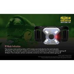 Nitecore NU05 Headlamp Mate & Safety Light (red-white)