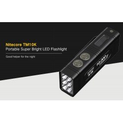 פנס לד קטן ועוצמתי 10000 לומן נטען NITECORE TM10K