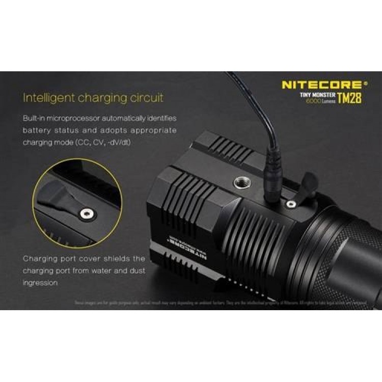 NITECORE TM28 6000 Lumen Rechargeable Flashlight