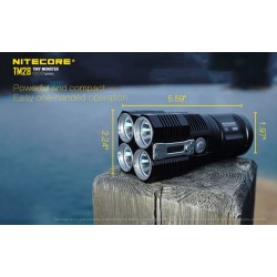 NITECORE TM28 6000 Lumen Rechargeable Flashlight