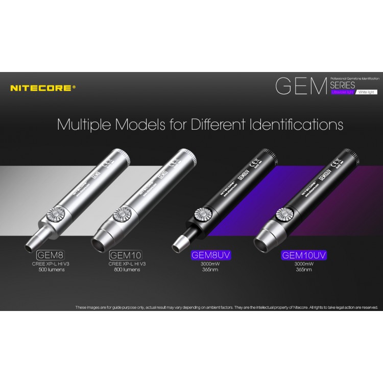 Nitecore GEM10UV UV LED Flashlight for Gem Identification