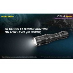 פנס נטען 1800 לומן כולל אולטרה סגול NITECORE P20i UV